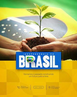 Dia da Independência do Brasil 07 de Setembro Social Media PSD Editável