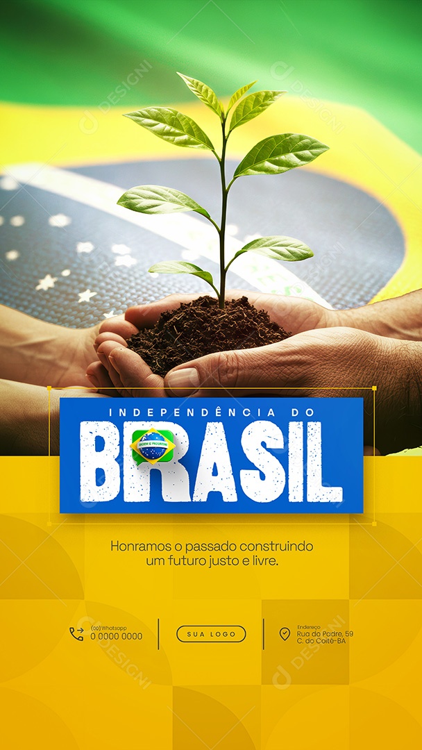 Story Dia da Independência do Brasil 7 de Setembro Social Media PSD Editável