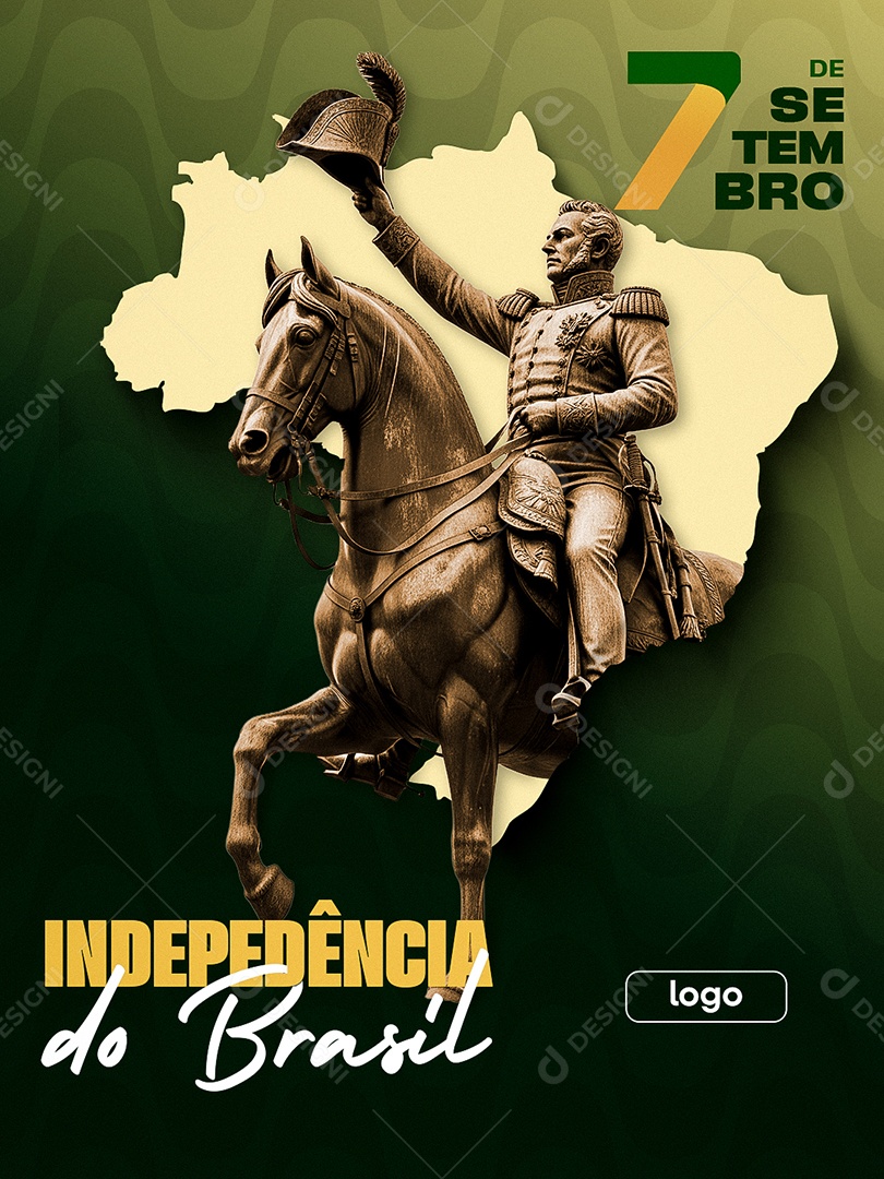 Dia da Independência do Brasil 7 de Setembro Social Media PSD Editável
