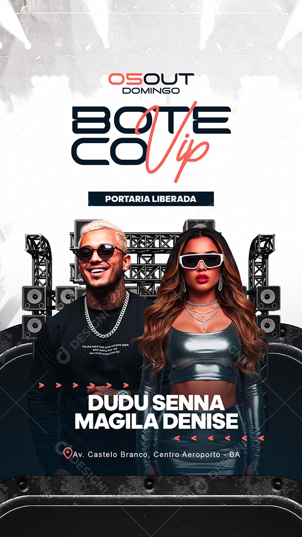 Story Flyer Boteco Vip Portaria Liberada Social Media PSD Editável