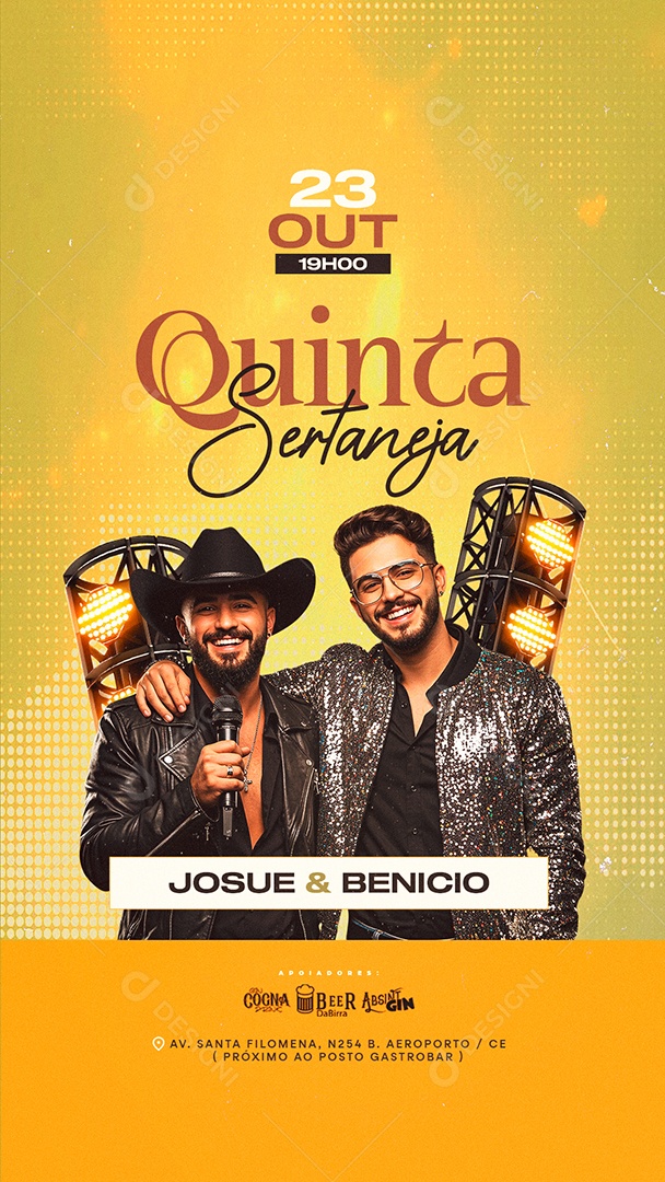 Story Flyer Quinta Sertaneja Social Media PSD Editável