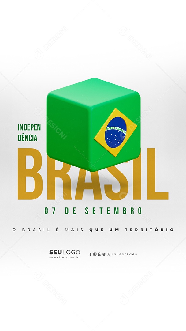 Story Dia da Independência do Brasil 07 de Setembro Social Media PSD Editável