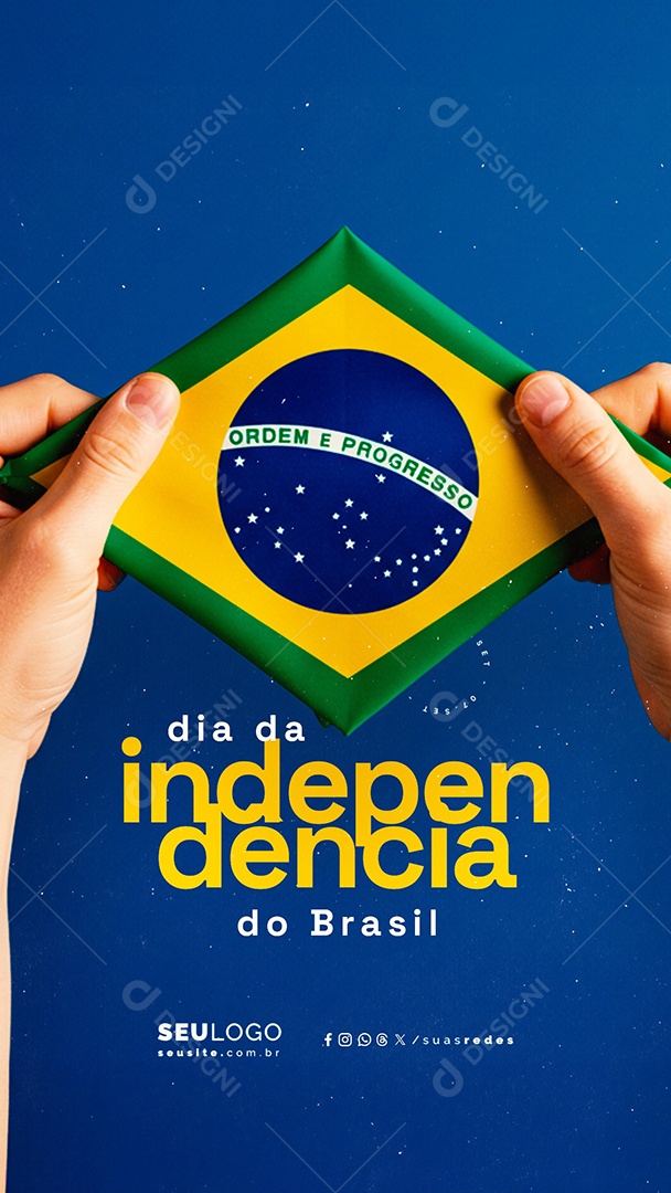 Story Dia da Independência do Brasil 07 de Setembro Social Media PSD Editável