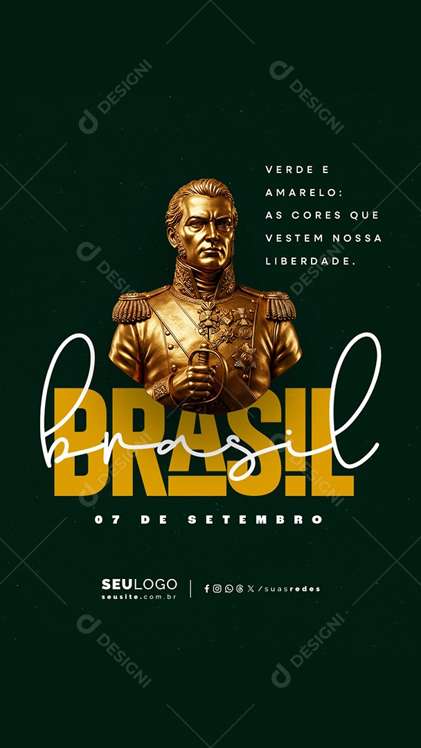 Story Dia da Independência do Brasil 07 de Setembro Social Media PSD Editável