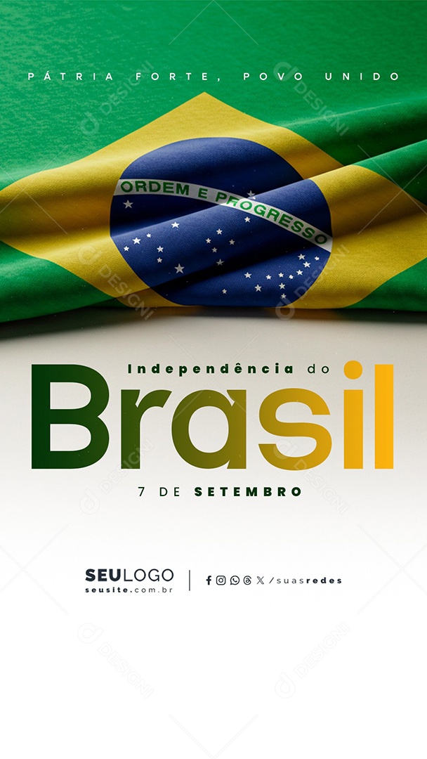 Story Dia da Independência do Brasil 07 de Setembro Social Media PSD Editável