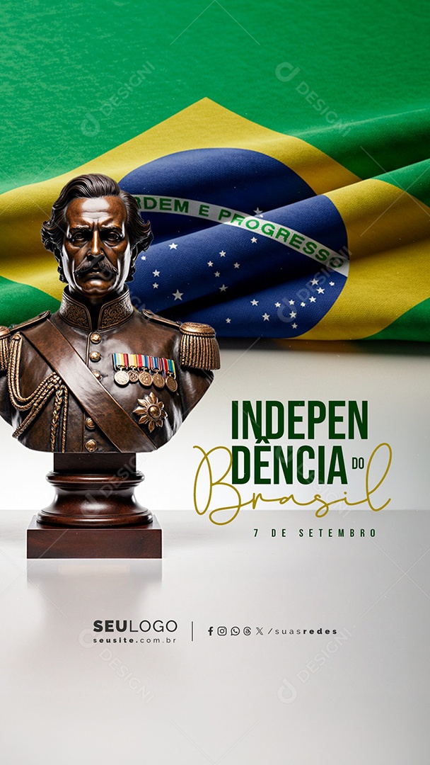 Story Dia da Independência do Brasil 07 de Setembro Social Media PSD Editável