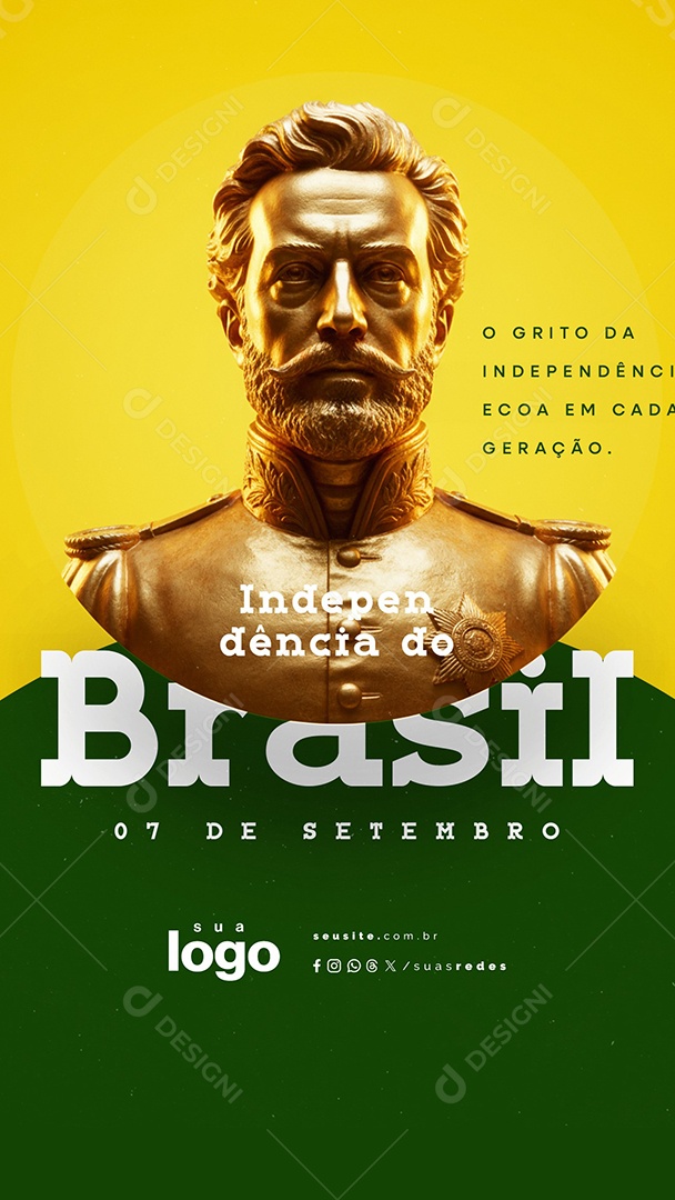 Story Dia da Independência do Brasil 07 de Setembro Social Media PSD Editável