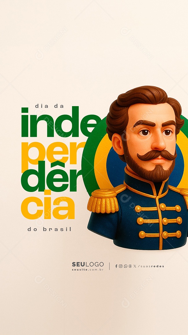 Story Dia da Independência do Brasil 07 de Setembro Social Media PSD Editável