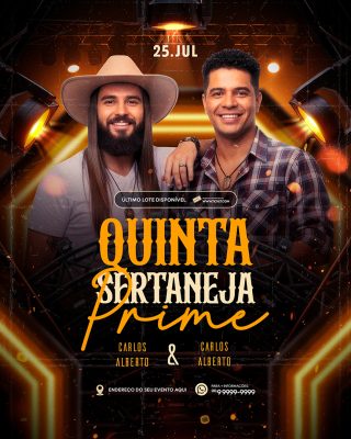 Flyer Próximos Shows Social Media PSD Editável