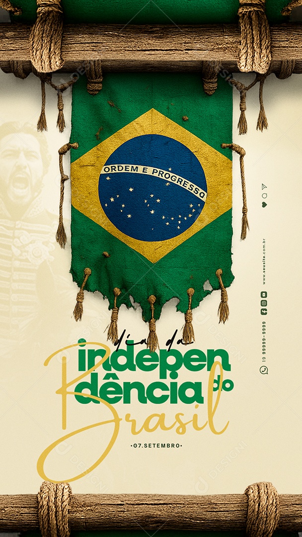 Story Dia da Independência do Brasil 07 de Setembro Social Media PSD Editável