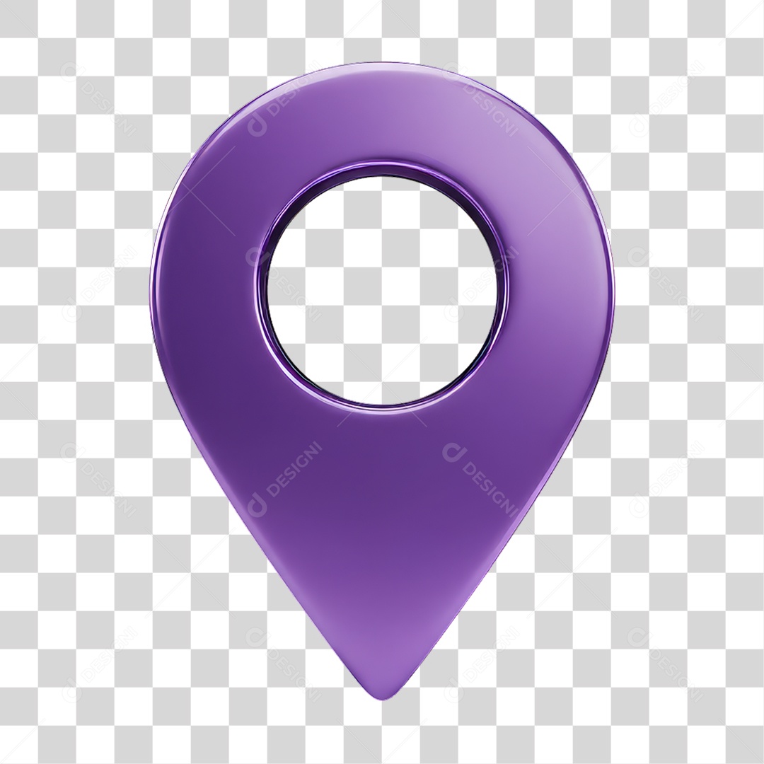 Ícone Pin de Localização PNG Transparente