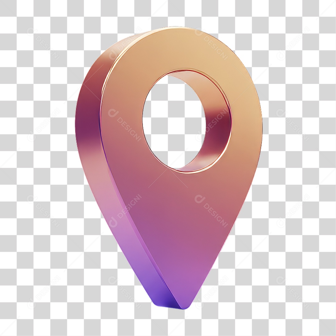 Ícone Pin de Localização PNG Transparente