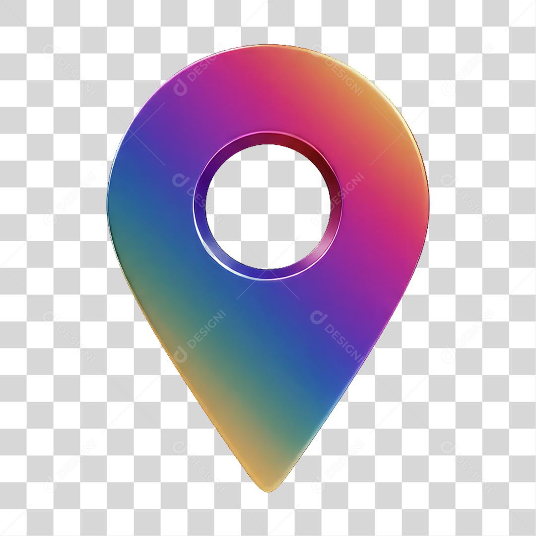 Ícone Pin de Localização PNG Transparente