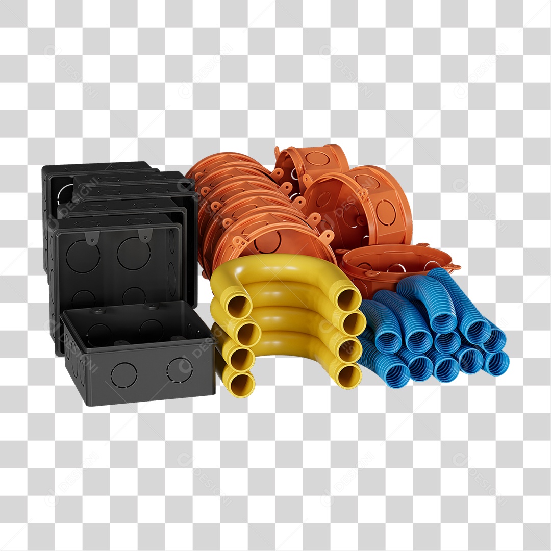 Caixas de Passagem Materiais de Acabamento Elétrico PNG Transparente