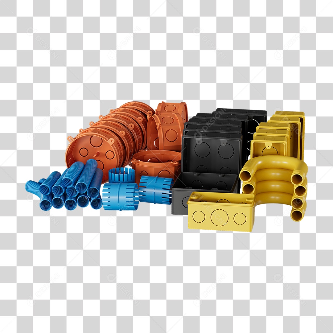 Caixas de Passagem Materiais de Acabamento Elétrico PNG Transparente