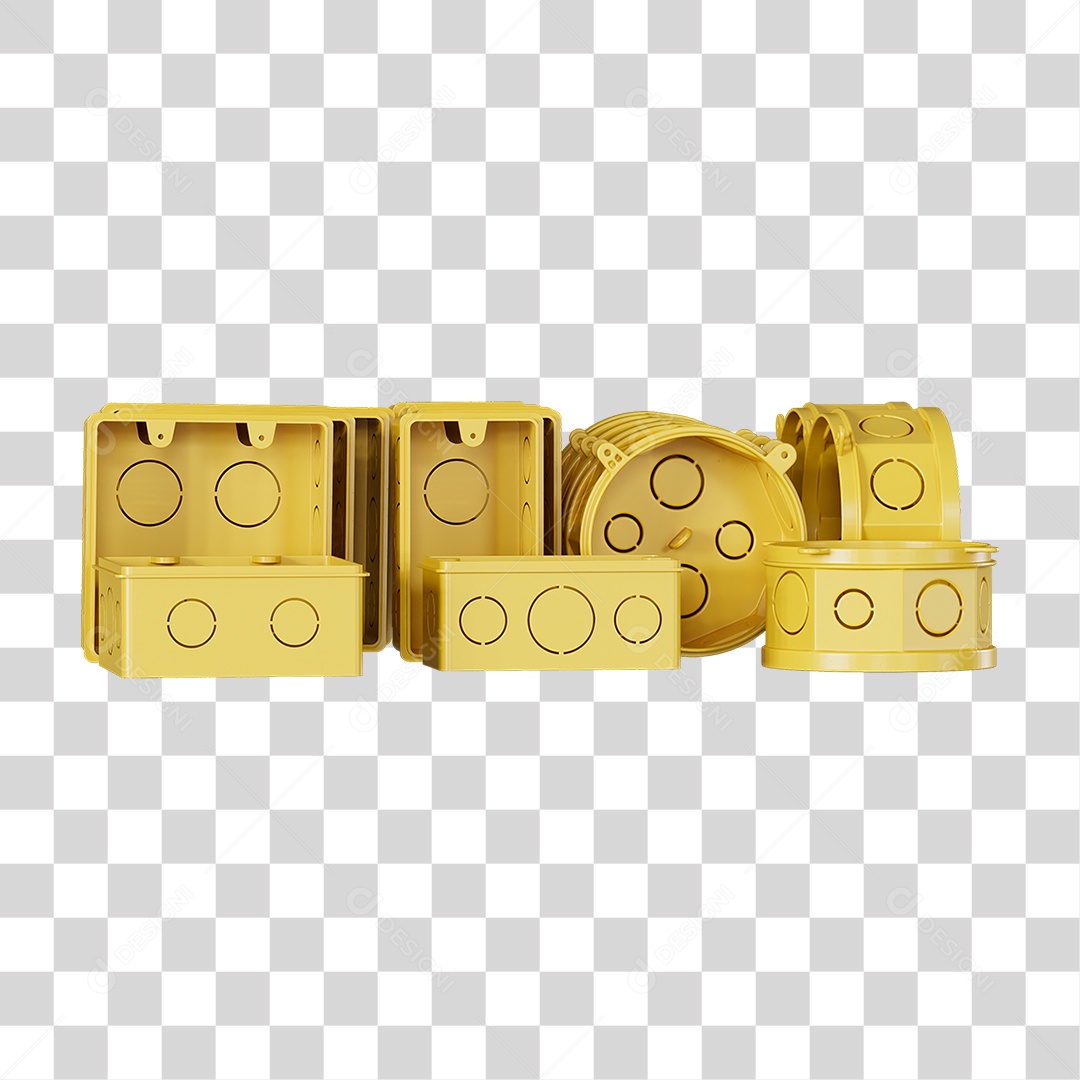 Caixas de Passagem Materiais de Acabamento Elétrico PNG Transparente