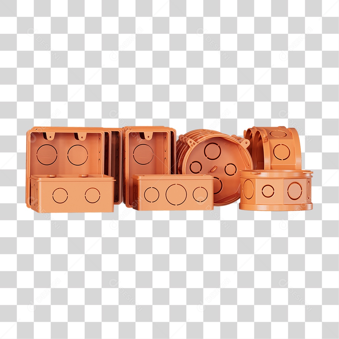 Caixas de Passagem Materiais de Acabamento Elétrico PNG Transparente