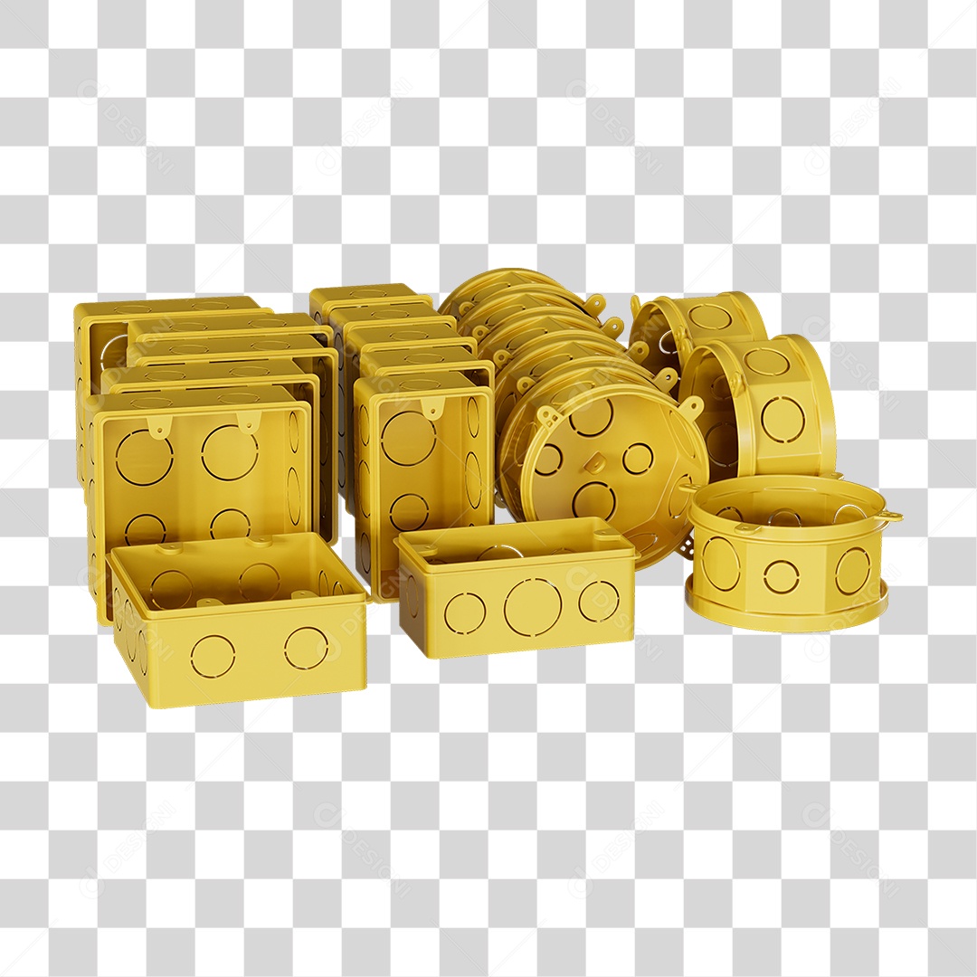 Caixas de Passagem Materiais de Acabamento Elétrico PNG Transparente