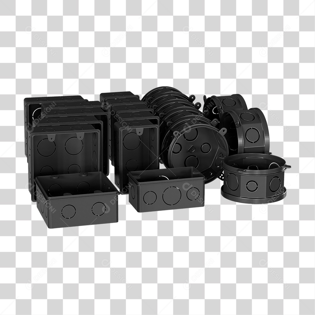 Caixas de Passagem Materiais de Acabamento Elétrico PNG Transparente