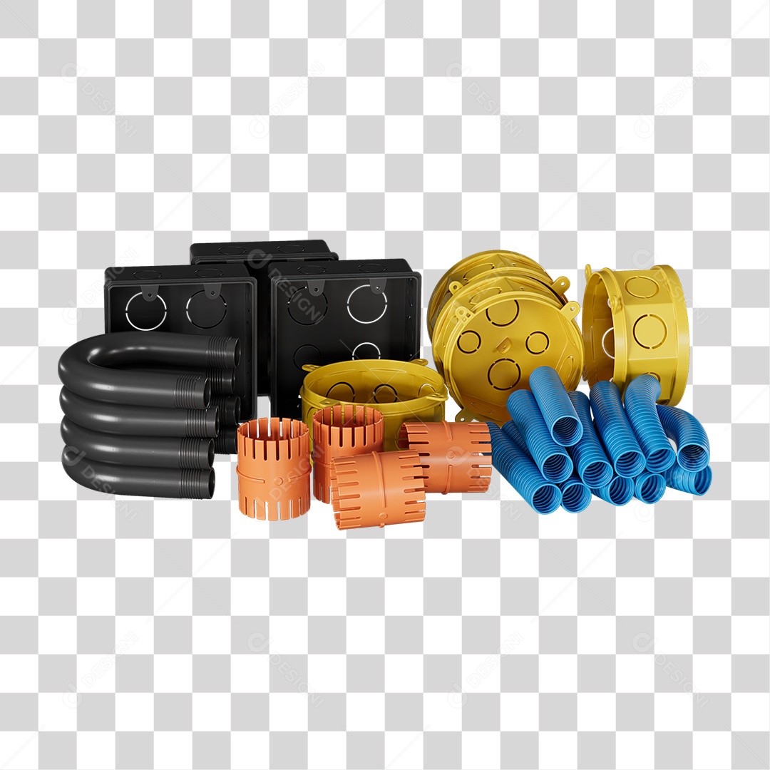 Caixas de Passagem Materiais de Acabamento Elétrico PNG Transparente