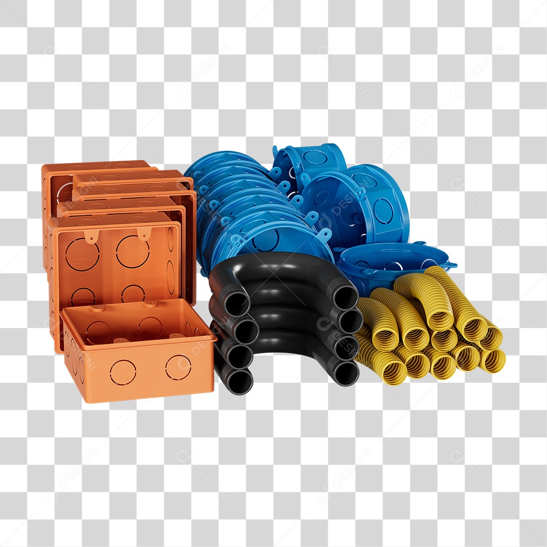 Caixas de Passagem Materiais de Acabamento Elétrico PNG Transparente