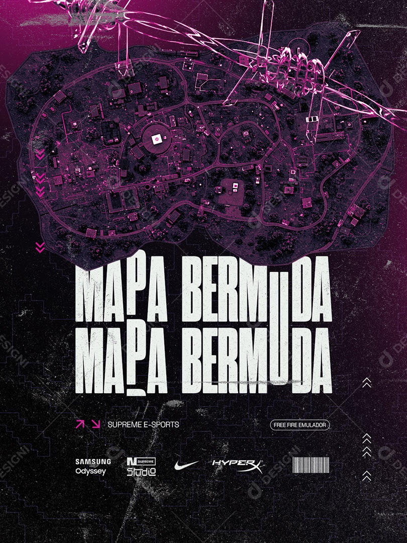 Esports Mpaa Bermuda Free Fire Emulador Social Media PSD Editável