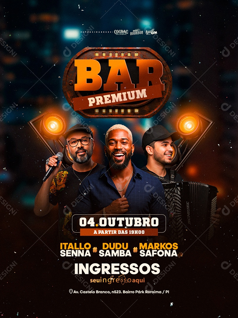 Flyer Bar Premium Social Media PSD Editável