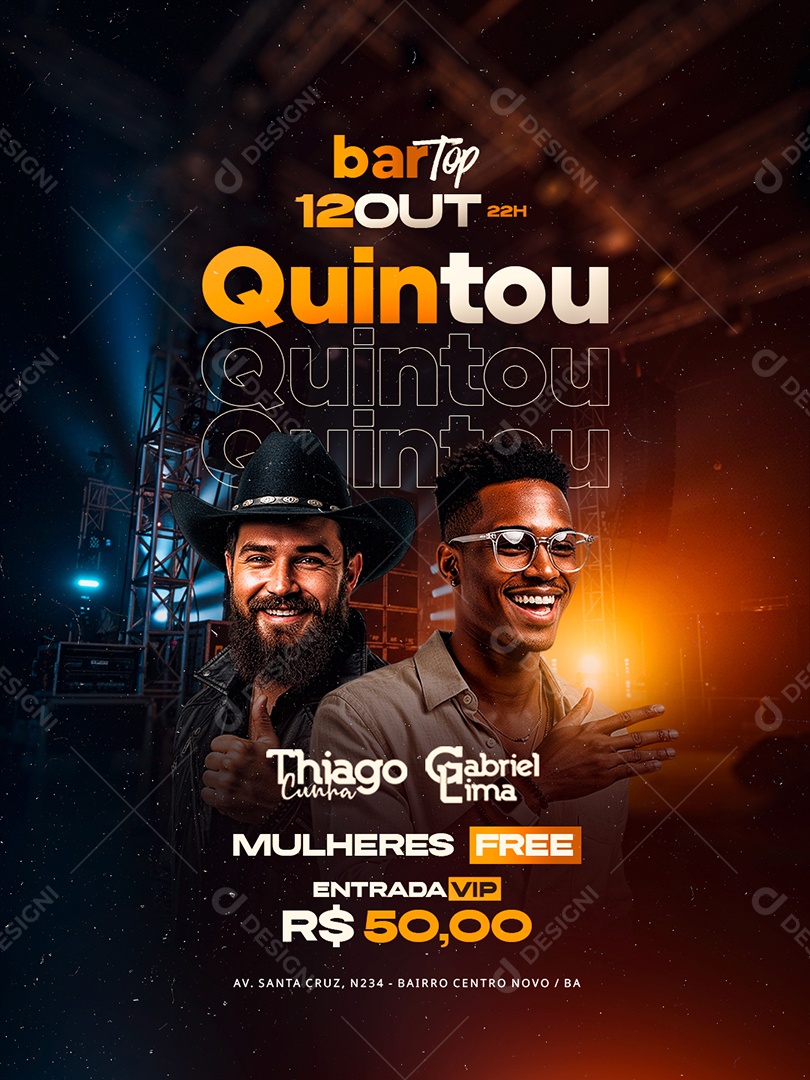 Flyer Quintou Social Media PSD Editável