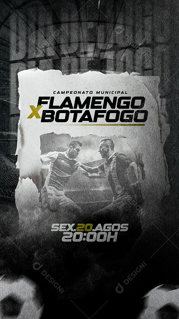 Story Torneio de Futebol Social Media PSD Editável