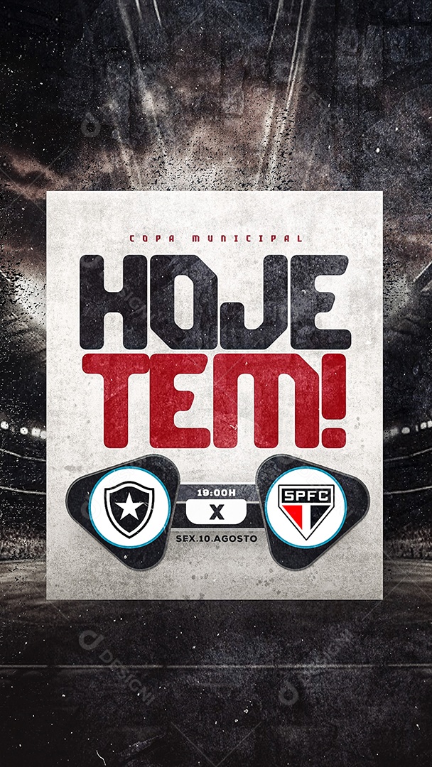 Story Torneio de Futebol Social Media PSD Editável