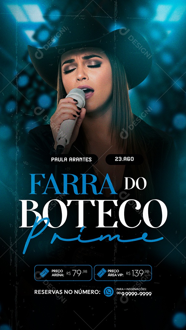 Flyer Story Farra do Boteco Social Media PSD Editável