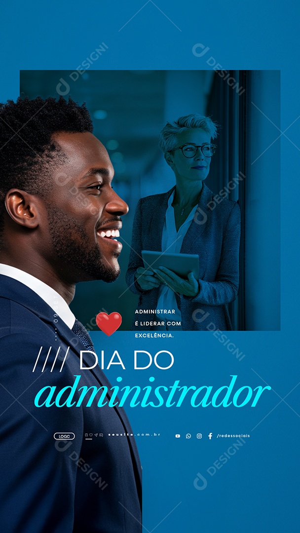 Story Dia Do Administrador 09 de Setembro Administrar é Liderar com Excelência Social Media PSD Editável