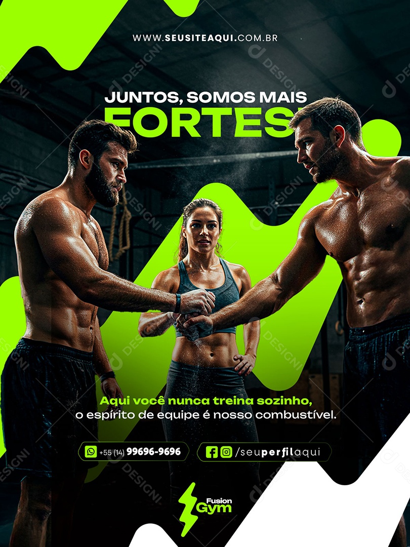 Feed CrossFit Academia Social Media PSD Editável