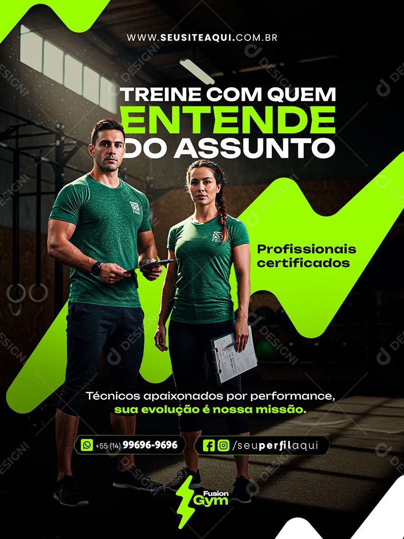 Feed CrossFit Academia Social Media PSD Editável