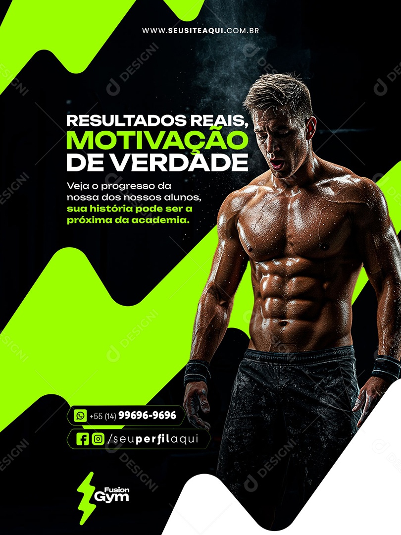 Feed CrossFit Academia Social Media PSD Editável