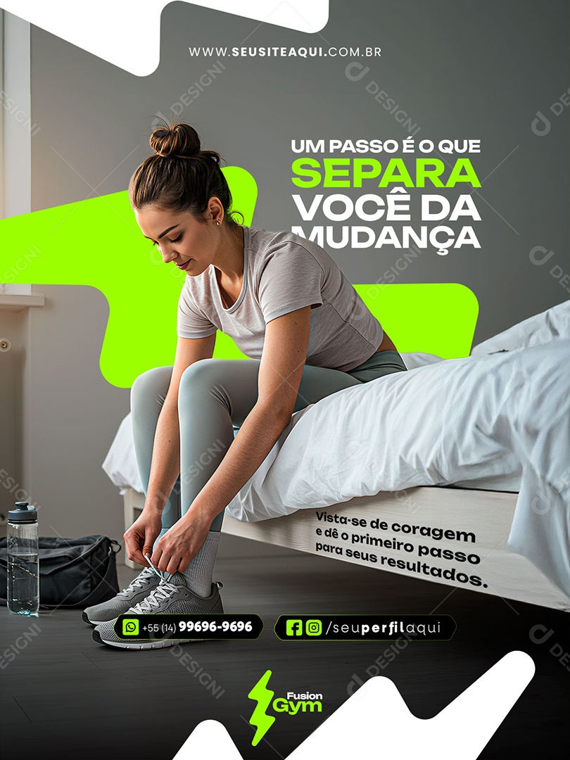 Feed CrossFit Academia Social Media PSD Editável