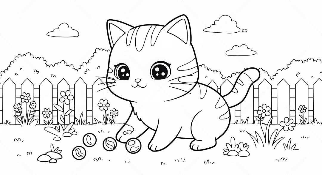 Desenho para colorir de animal.