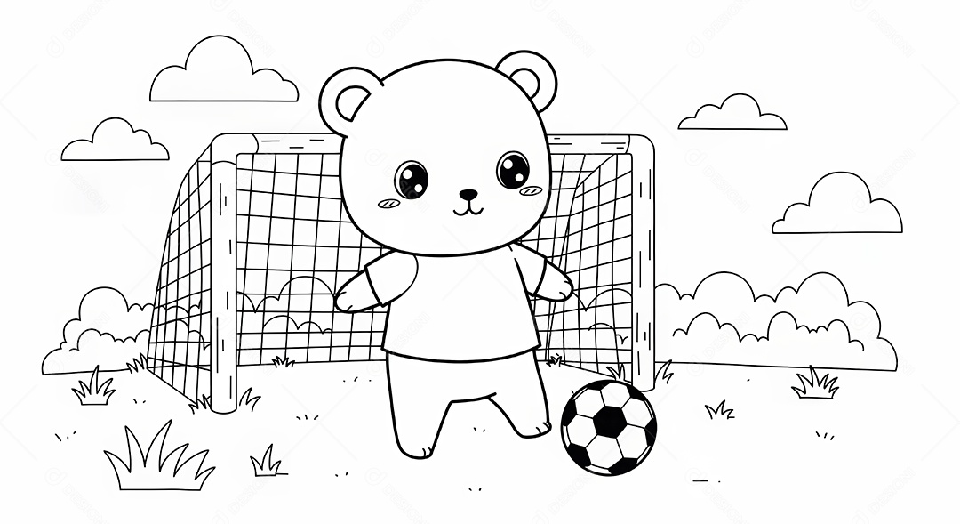 Desenho para colorir de animal.