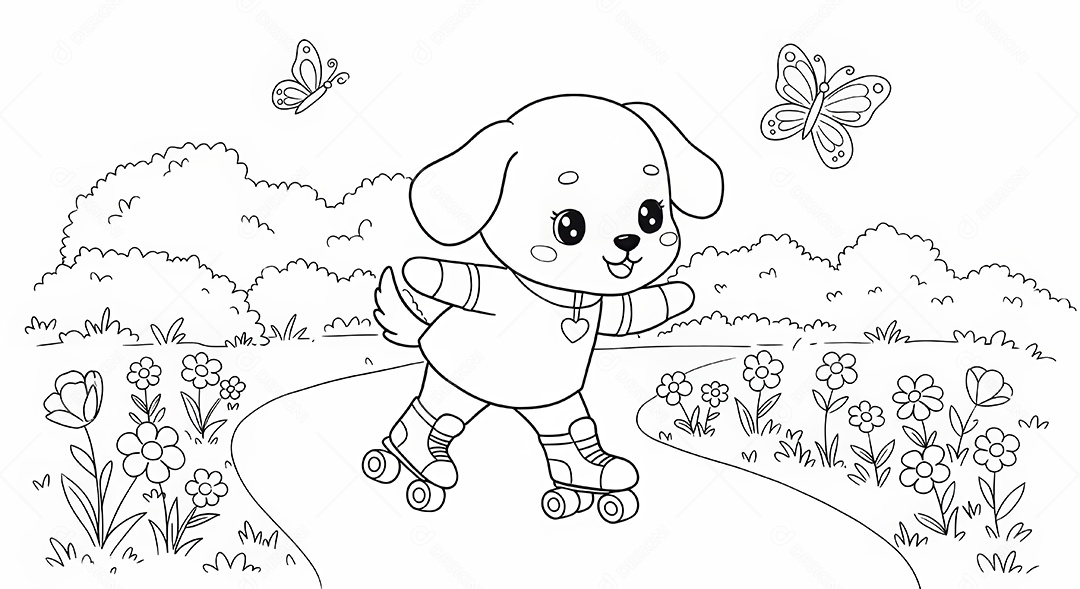 Desenho para colorir de animal.