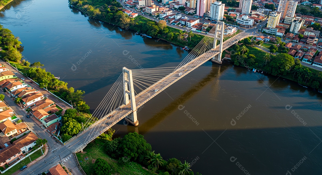 Lindo retrato realista de cidade turística Brusque.