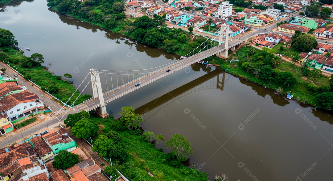 Lindo retrato realista de cidade turística Brusque.