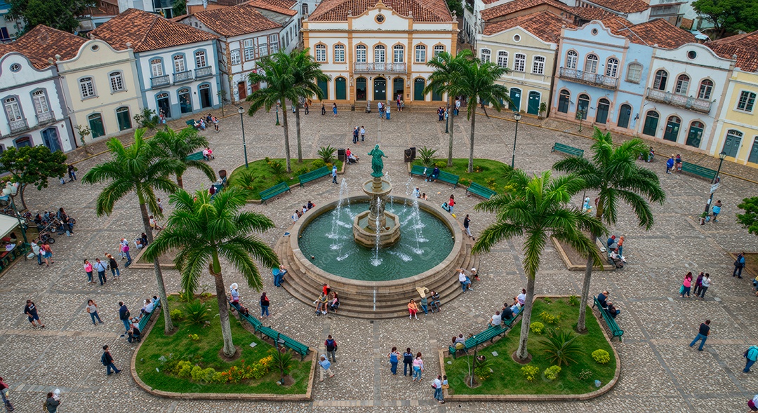 Lindo retrato realista de cidade turística Brusque.