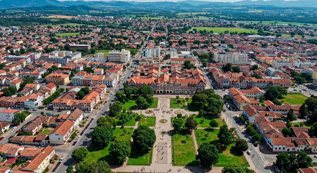 Lindo retrato realista de cidade turística Brusque.