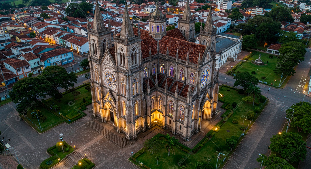 Lindo retrato realista de cidade turística Brusque.