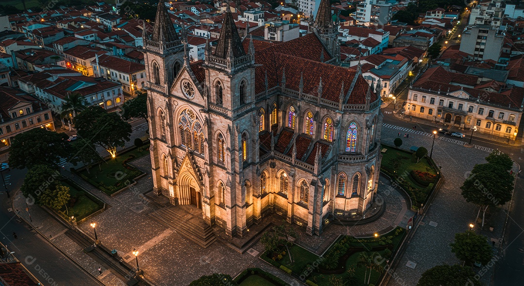 Lindo retrato realista de cidade turística Brusque.