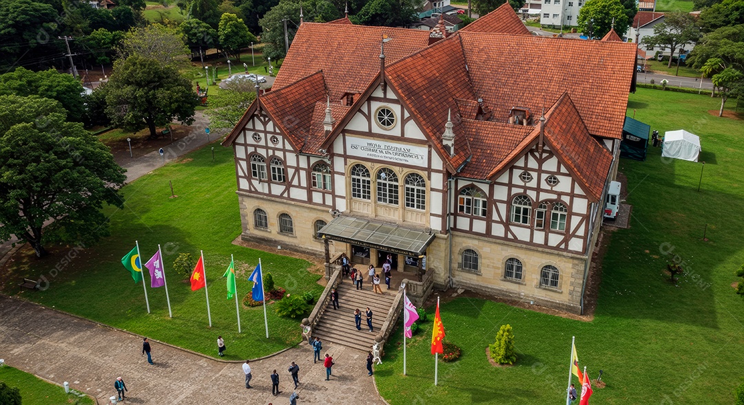 Lindo retrato realista de cidade turística Brusque Cidade.