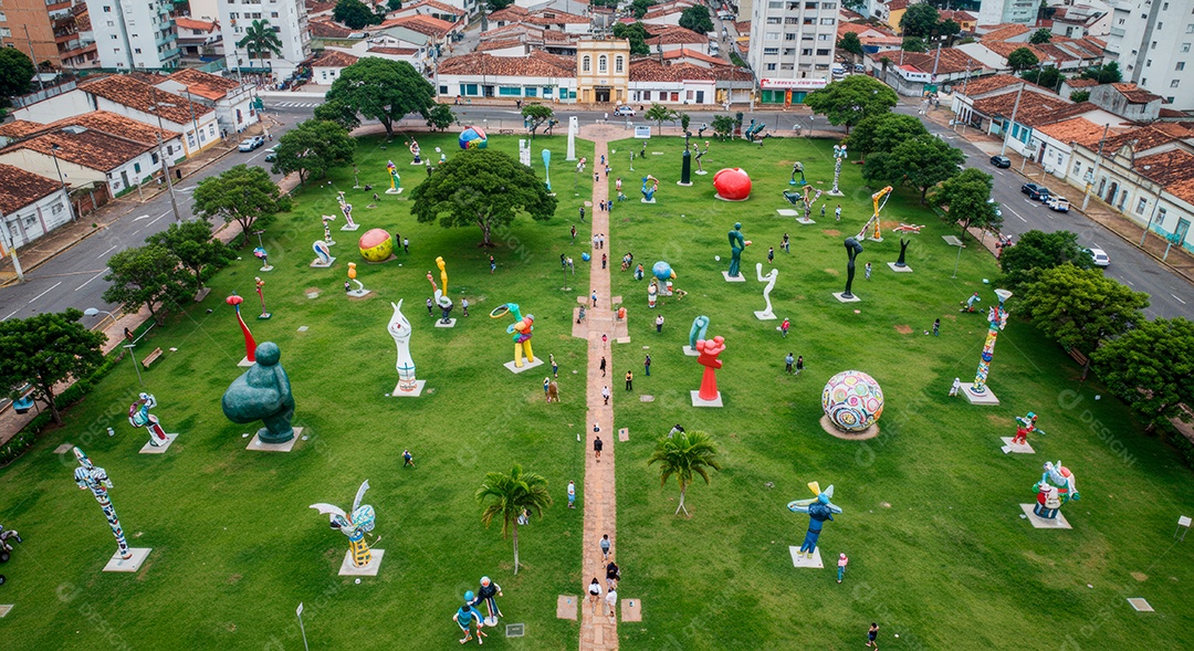 Lindo retrato realista de cidade turística Brusque.