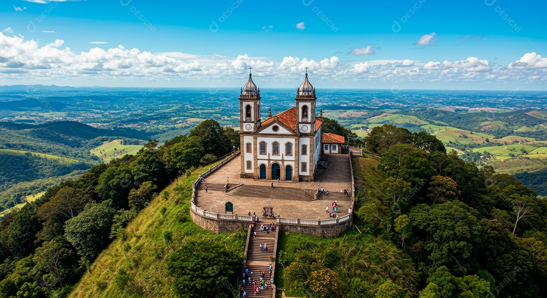 Lindo retrato realista de cidade turística Brusque.
