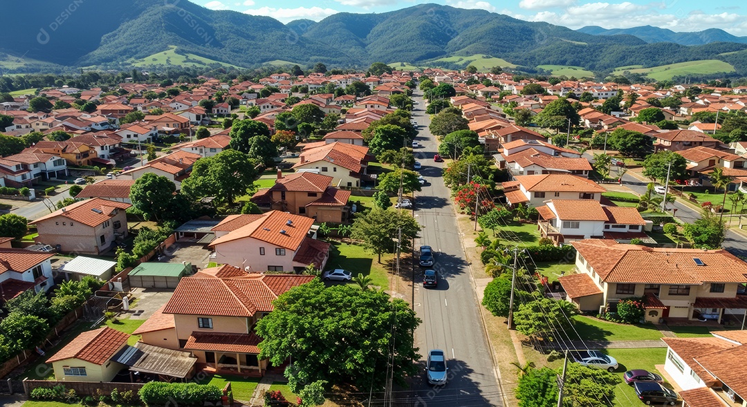 Lindo retrato realista de cidade turística Brusque.