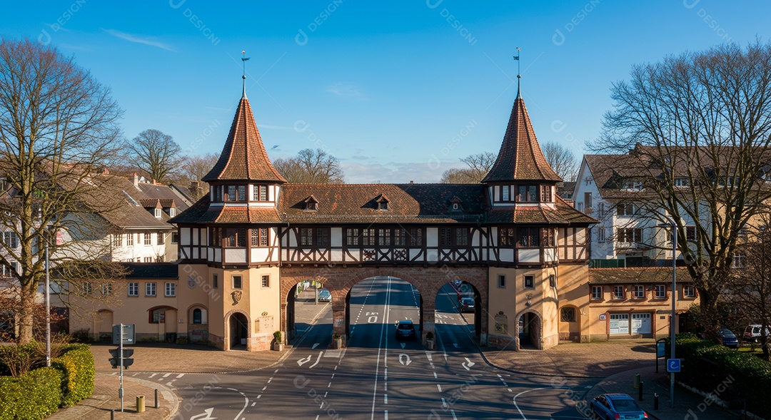 Lindo retrato realista de cidade turística Brusque.